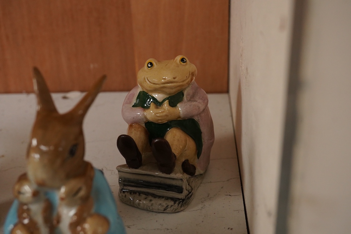 Twenty Beatrix Potter figures, mostly later production figures, largest 11cm high